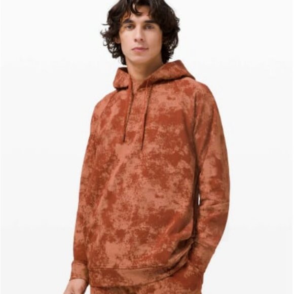 LULULEMON City Sweat Pullover Hoodie French Terry Tie-dye Terracotta L - Picture 1 of 6